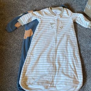 Two 6-9 month carters fleece sleep bag